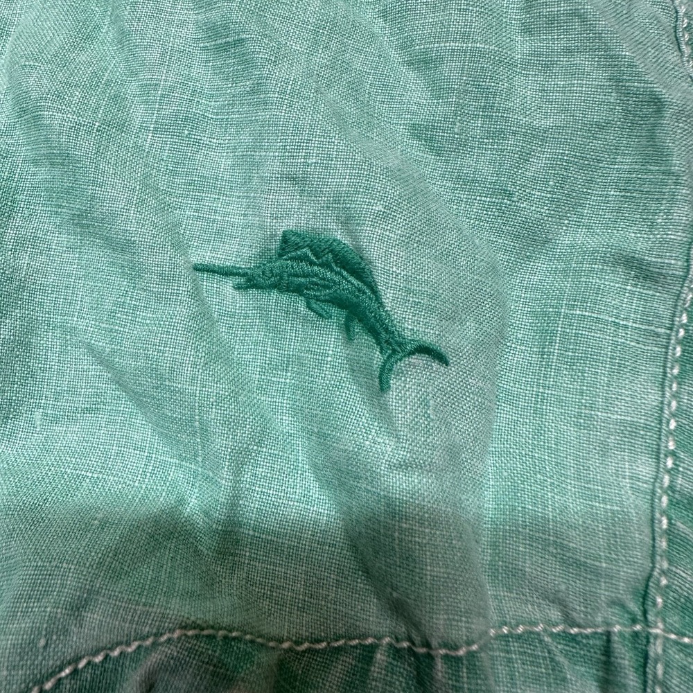 Tommy Bahama Relax Aqua 100% Linen Button Up‎ Long Sleeve Shirt Men's 3XL XXXL - Picture 5 of 10